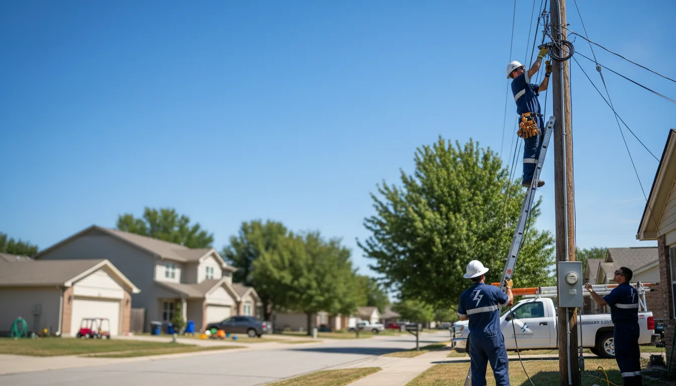 Residential electrician providing installation services in Washington, NE